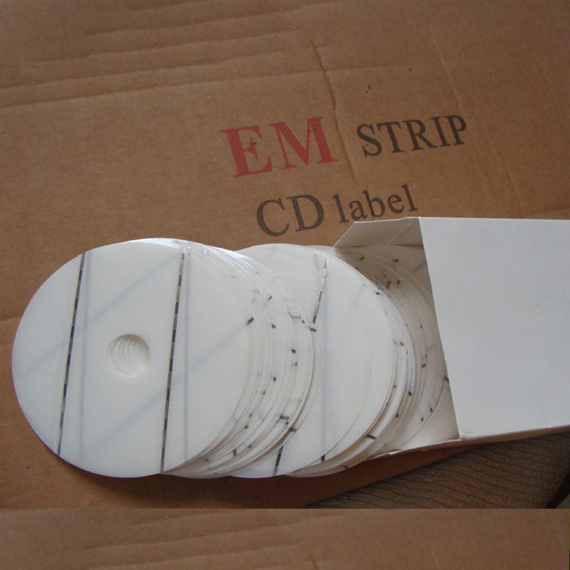 library security strip-EM CD DVD label